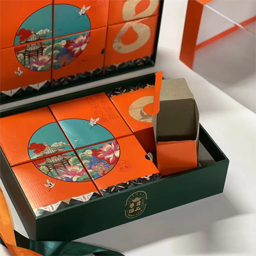 مربع هدايا هدايا أكريليك محمولة عالية الجودة Mooncake Box Mid-Autumn Box