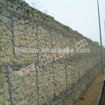 PVC coated hexagonal gabion box wire fencing