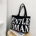 Custom Printed Logo Gentle Woman Canvas Bag