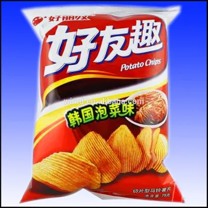 plastic Potato chips packing bag materials