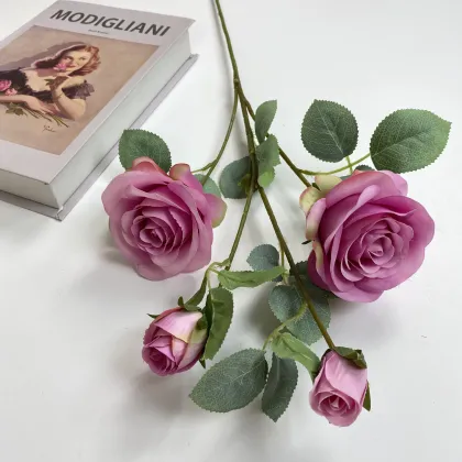 Bulgarian Rose Artificial Silk Rose Flowers