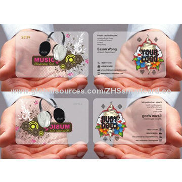 Transparent card, measures 85.5*54mm