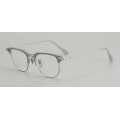 Optischer Titan -Designer Browline Gold gerahmte Brille