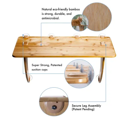 Eco Friendly Bamboo Cat Window Perch