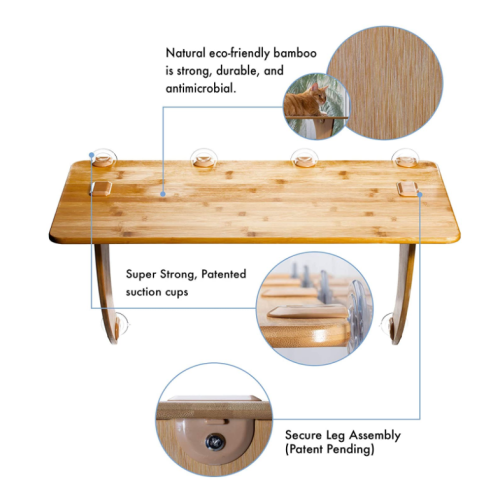 Eco Friendly Bamboo Cat Window Abborre