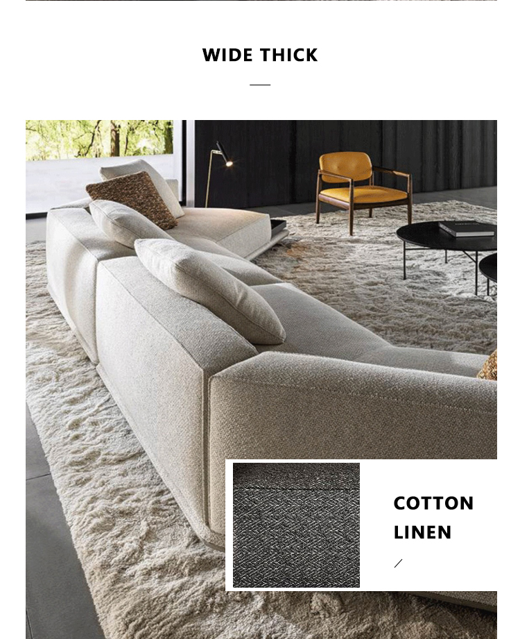 Large Corner Fabric Sofa 