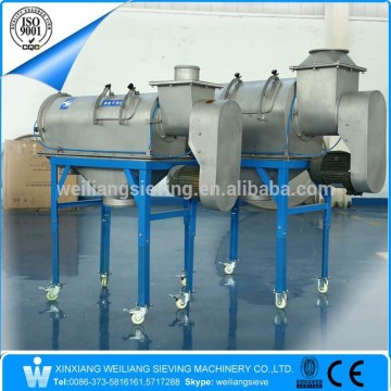 China Weiliang high efficiency food powder stainless steel horizontal airflow screen machinery/siftering sieve