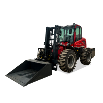 Chinese Brand New Off-Road Articulated 4WD 5 Ton All-Terrain Forklift Truck with 4500mm Lifting Height