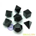 Bescon Blank Polyhedral RPG Dice Set 42pcs Artist Set, Solid Black and White Colors in Complete Set of 7, 3 Sets for Each Color