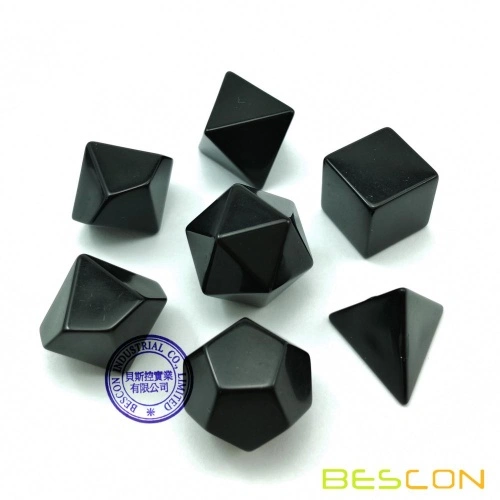 Bescon Blank Polyhedral Dice Set of 7 d4 d6 d8 d10 d12 d20 d%, Flat RPG Dice  Set Without Number China Manufacturer