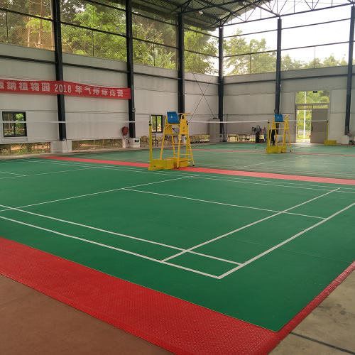 enlio indoor PVC badminton floor mat with BWF