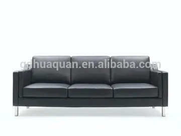hot sale black leather sofa modern living room sofa                        
                                                                                Supplier's Choice