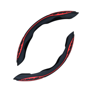 Customizable Car Steering Wheel Cover: Universal Fit, Segmented Design, Brand Name, Protective Silicone Material