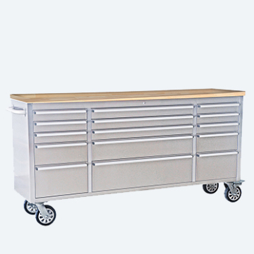 High Quality Factory Direct 72-Inch Tool Cabinet with 15 Drawers and Wheel