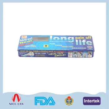 Customized rectangular colorful pencil tin boxes gift tin boxes