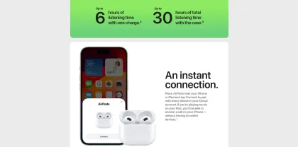 Apple iPhone Wireless Bluetooth AirPods 3
