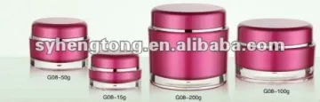 Round acrylic jar for cream