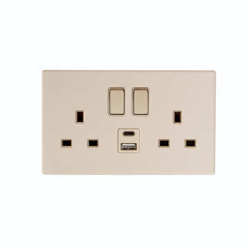 Wholesale 2-Gang 13A DP Socket Cover Switch