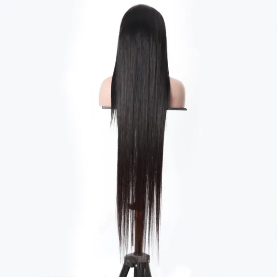 Wholesale Silky 100% Unprocessed Brazilian Human Hair Lace Wig 4*4 Transparent Frontal Closure Lace Front 40 inch wig