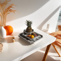 Moderne minimalistische geometrische Betonschalen -Set