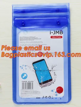 Custom printed phone accessories plastic pvc zipper bag, PVC Waterproof Phone Pouch,Phone Waterproof Bag With A Luminous Functio