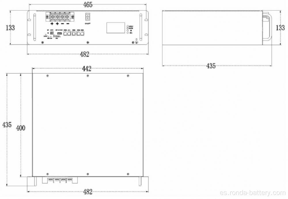 25.6V 100AH ​​LIFEPO4 Rack de batería Almacenamiento de energía doméstica