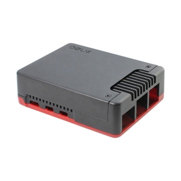 Argon Neo 5 case met passieve en actieve koeling - zwart rood aluminium en abs -behuizing met 30 mm PWM -ventilator voor Raspberry Pi 5
