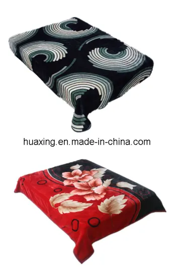 Wholesale Cheap Blanket Flower Pattern Raschel Blanket/Mink Blanket