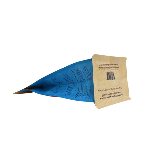 Compostable flat bottom coffee bag with valve