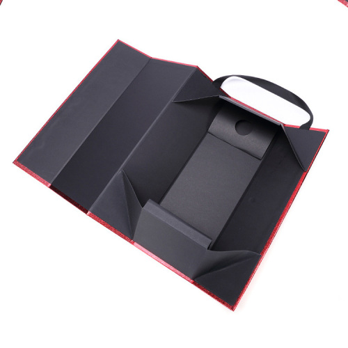 Single Wine Bottle Gift Box Packaging with Handle