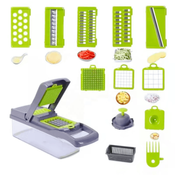 Penjualan panas 15-in-1 slicer chopper sayuran manual multi-fungsional