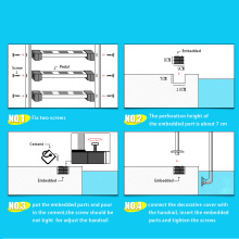 Poolux Safe 4 graus Ladder per a la piscina