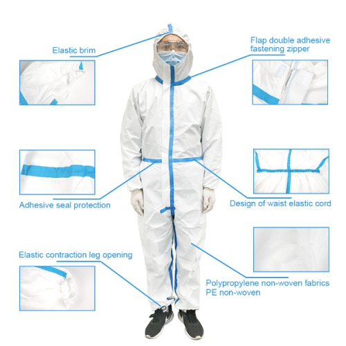 Isolant jetable de tablier de vêtements de protection imperméable