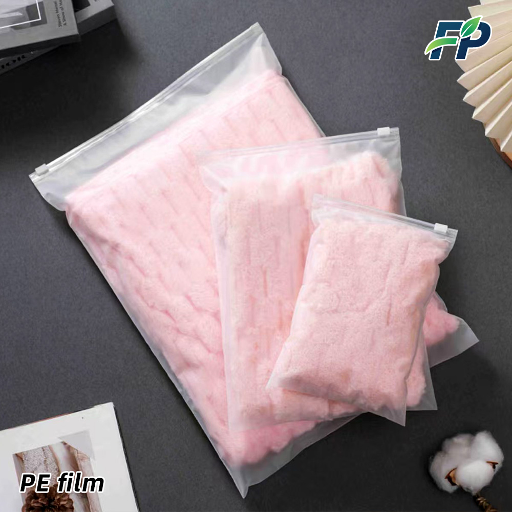 फ्रॉस्टेड प्रिंट करने योग्य पे जिपर बैग फिल्म