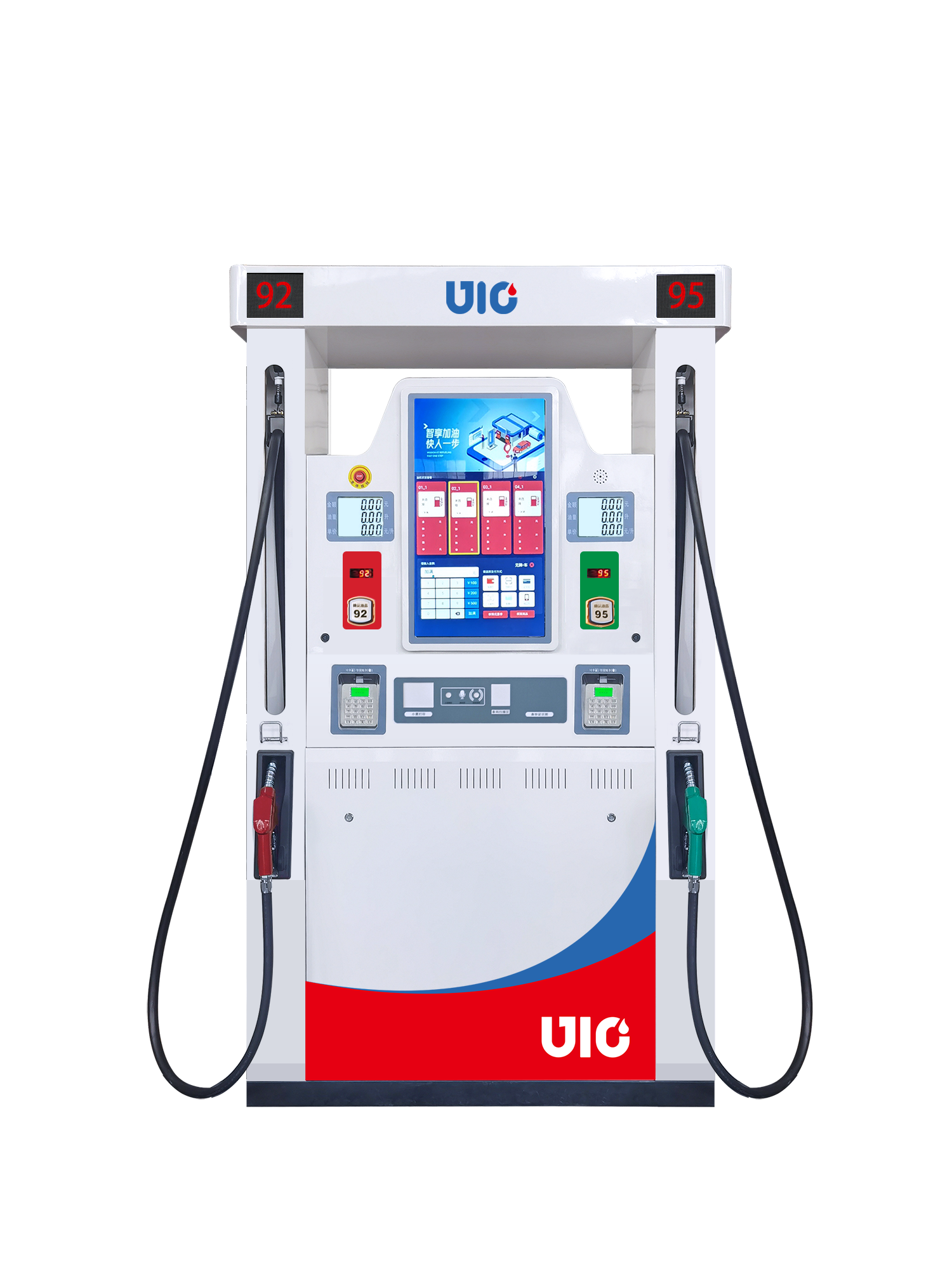 T7 Double Hoses Fuel Dispenser with Four Products
