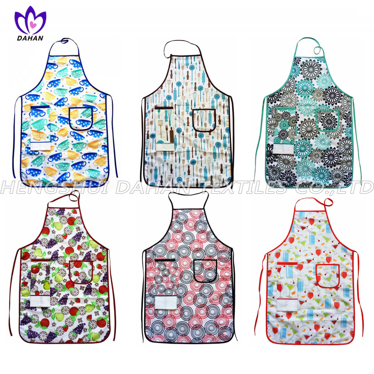 100% Polyester printing apron with towel.