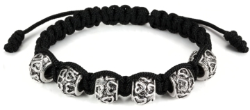 Alov Silver Charm Bead Bracelet (VE69)