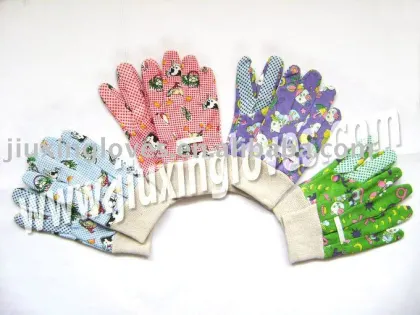 Drill cotton children garden gloves