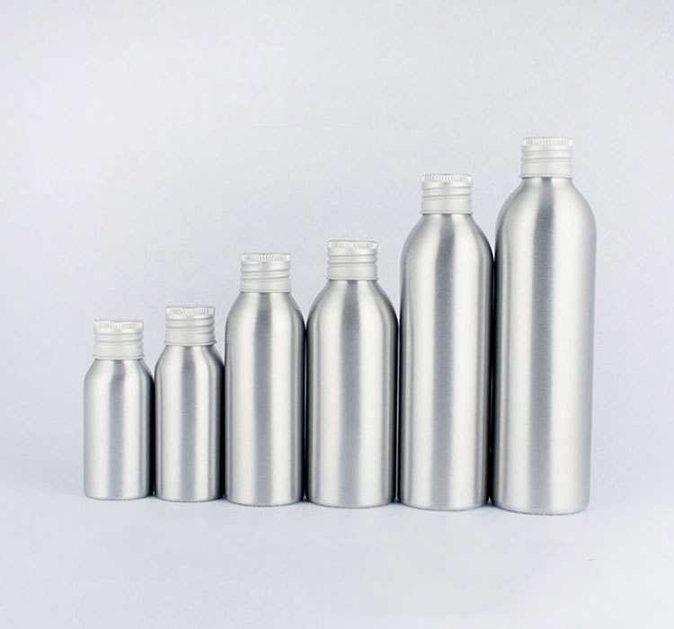 Aluminum bottle cosmetic bottle with aluminum cap screw (1)