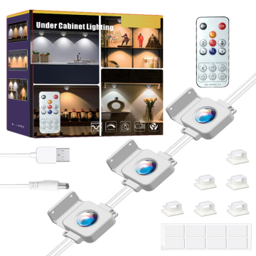Multi-Color Adjustable LED Light Strips for Display Desks and Under-Cabinet Lighting with App & Remote Control