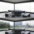 Přepínatelný odstín inteligentního skla pro moderní zasedací místnosti