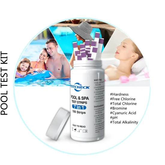 Water test kit swimming pool chlorine test strips