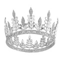 Couronne de feuilles colorées pour la reine de beauté