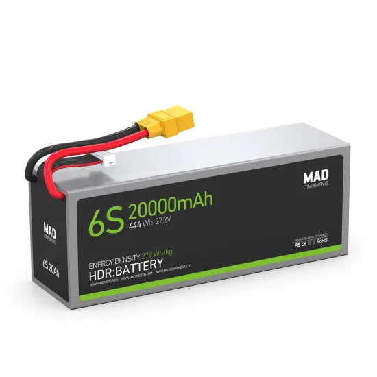 High-Power Density MAD 6S 20Ah Lithium Battery for Drones: Lightweight and Solid State Solution