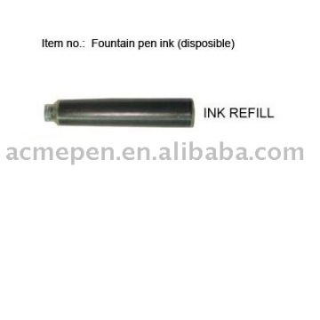 Fountain pen cartridge for pen ink refill