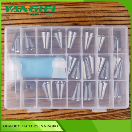 Cake Decorating Set-Includes 24 Stainless Steel Tips, Silicone Reusable Piping Pastry Bag, 2 Reusable Couplers and Storage Case