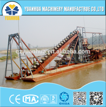 China YUANHUA Bucket chain dredger for gold / sand mining