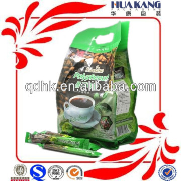 shandong export plastic packaging bag for different capacity coffee