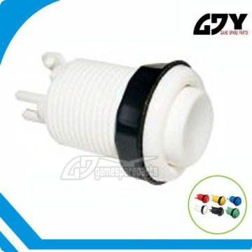 33mm white Illuminated round arcade button