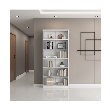 Modern Multi-Use 6-Shelf Steel Bookshelf: Ideal for Home Office, Living Room, Kitchen, School, and Bedroom Storage